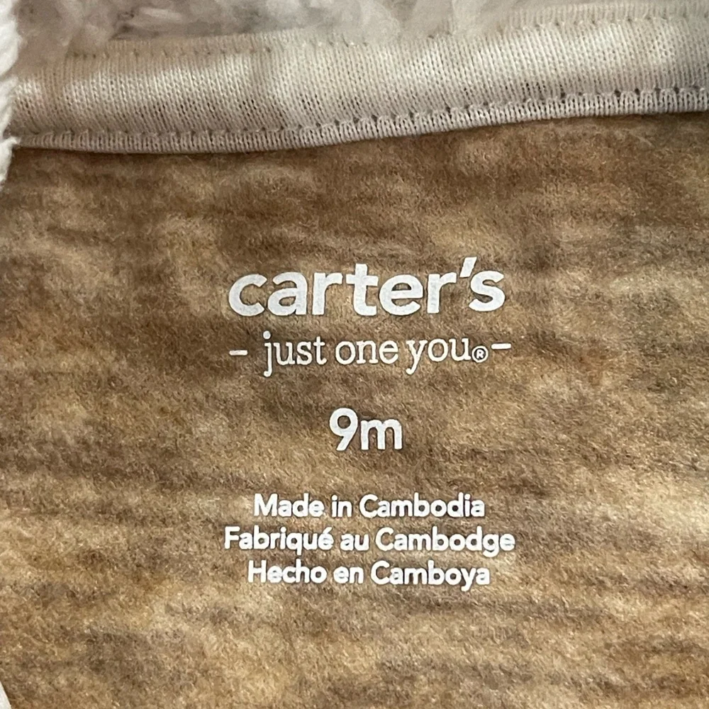 Carter's Reindeer Hooded One Piece with Festive Light‎ Design